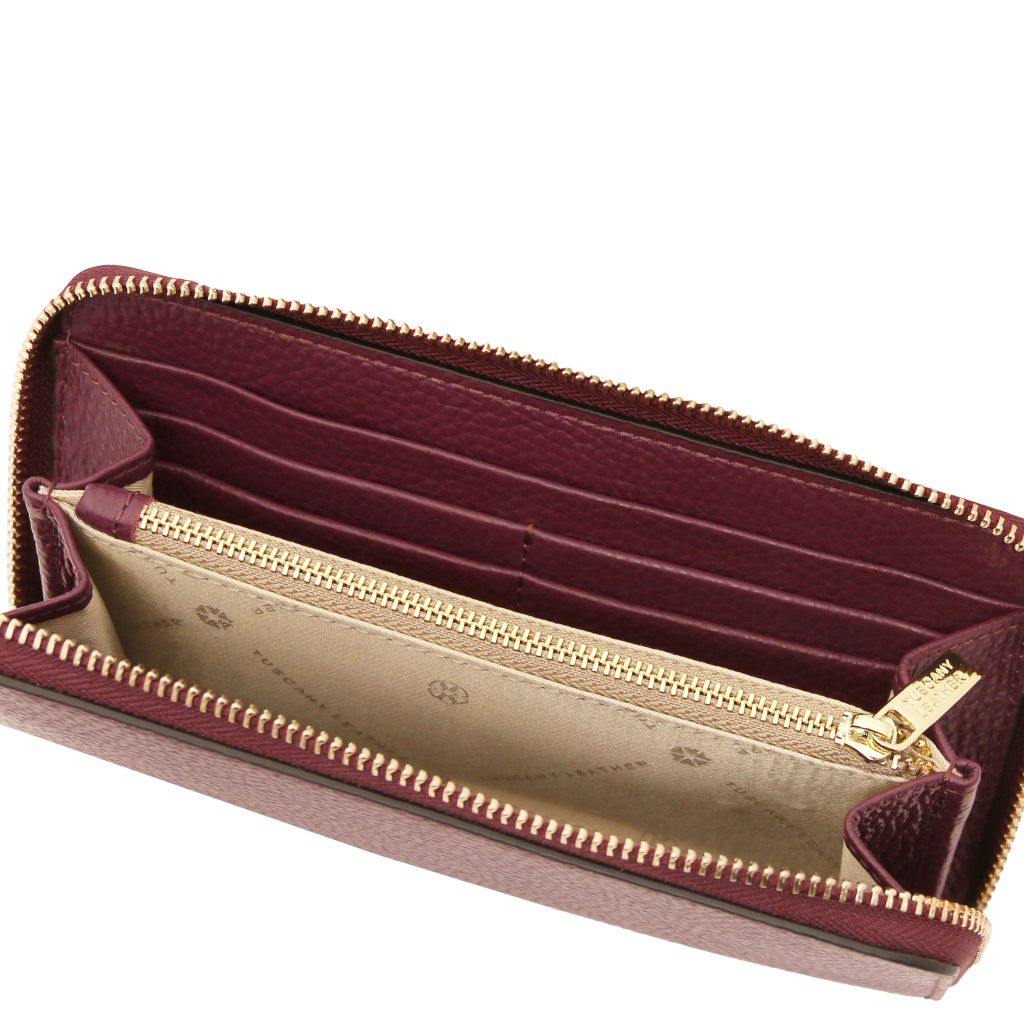 Tuscany Leather Financier Plånbok #Färg_Bordeaux