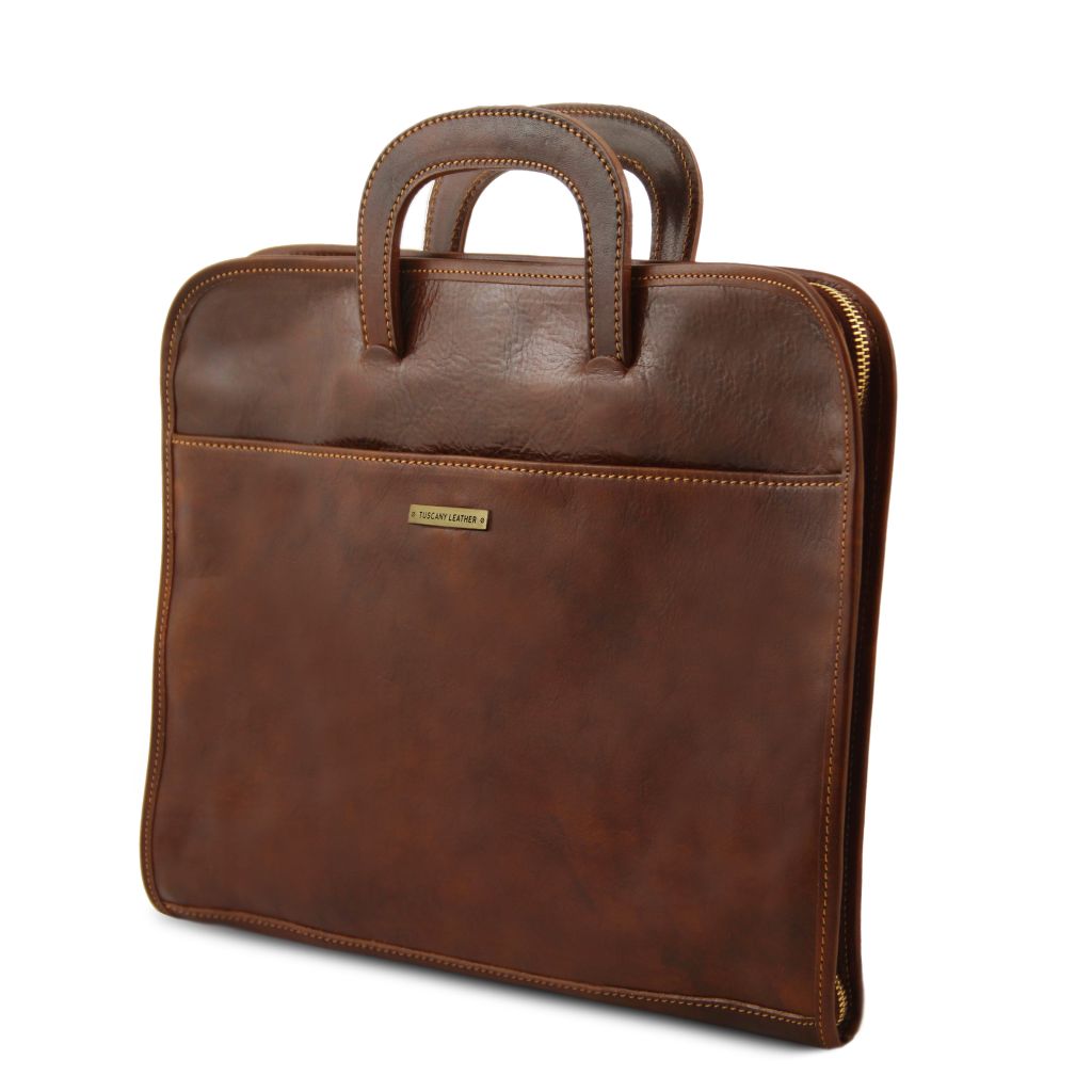 Tuscany Leather Sorrento Datorväska #Färg_Brun
