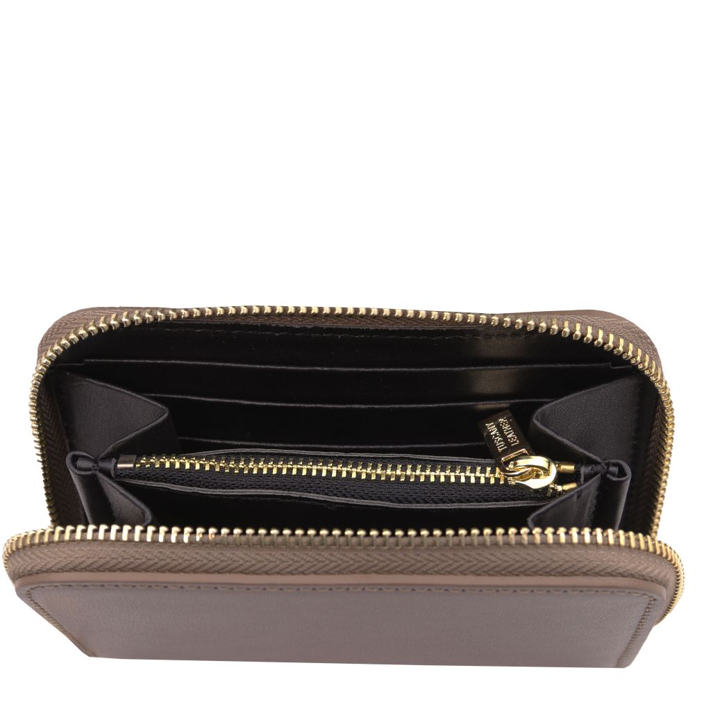 Tuscany Leather Leda Plånbok #Färg_Mörk Taupe