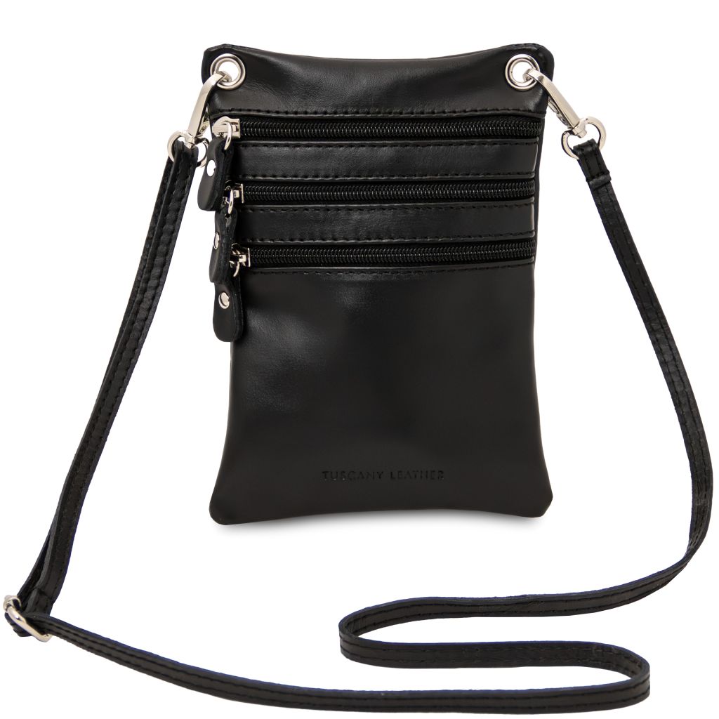 Tuscany Leather TL Bag Axelremsväska #Färg_Svart