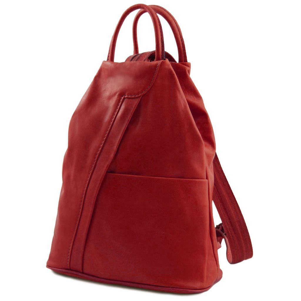 Tuscany Leather Shanghai Ryggsäck #Färg_Röd