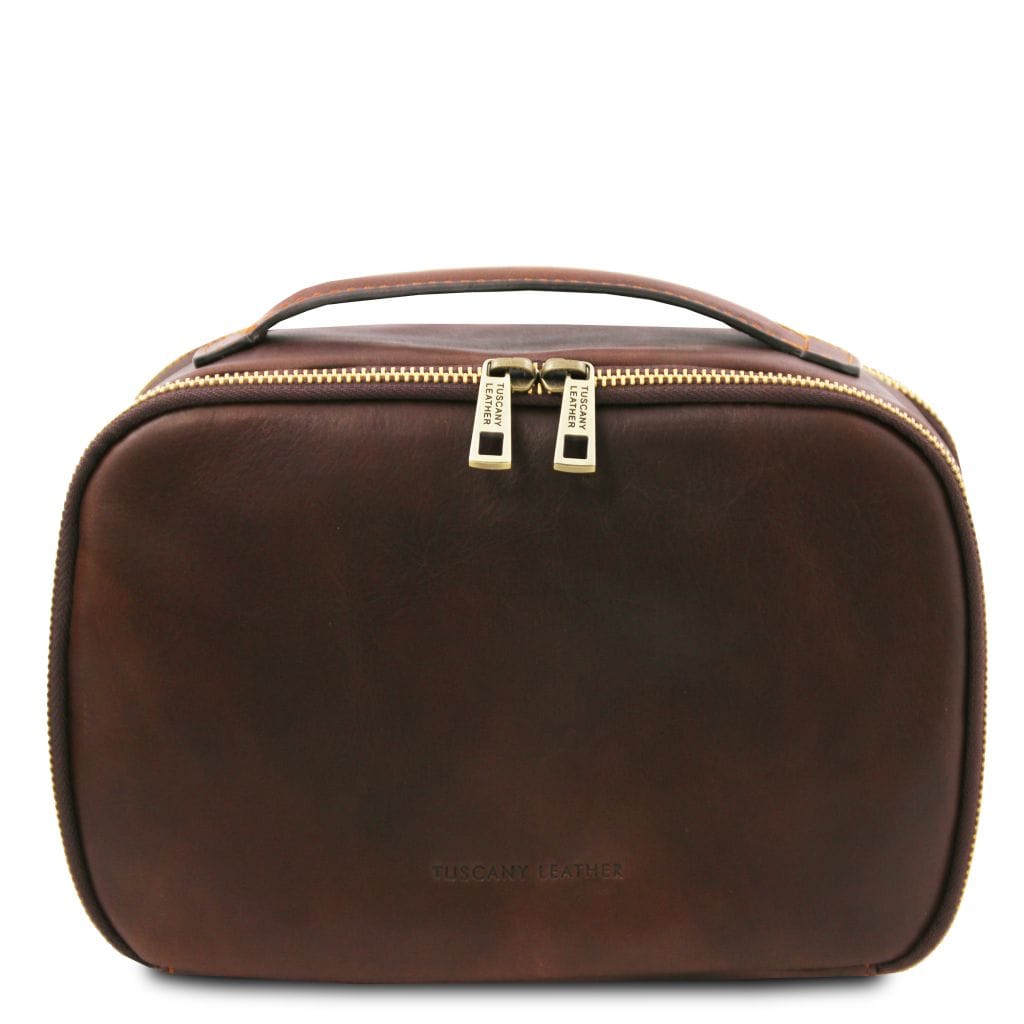 Tuscany Leather Marvin Necessär #Färg_Mörkbrun