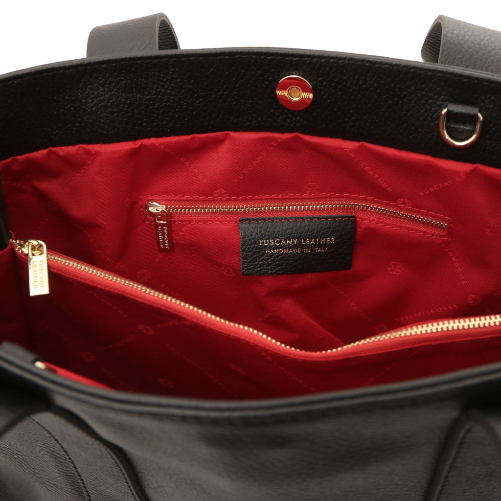 Tuscany Leather Callie Handväska #Färg_Svart