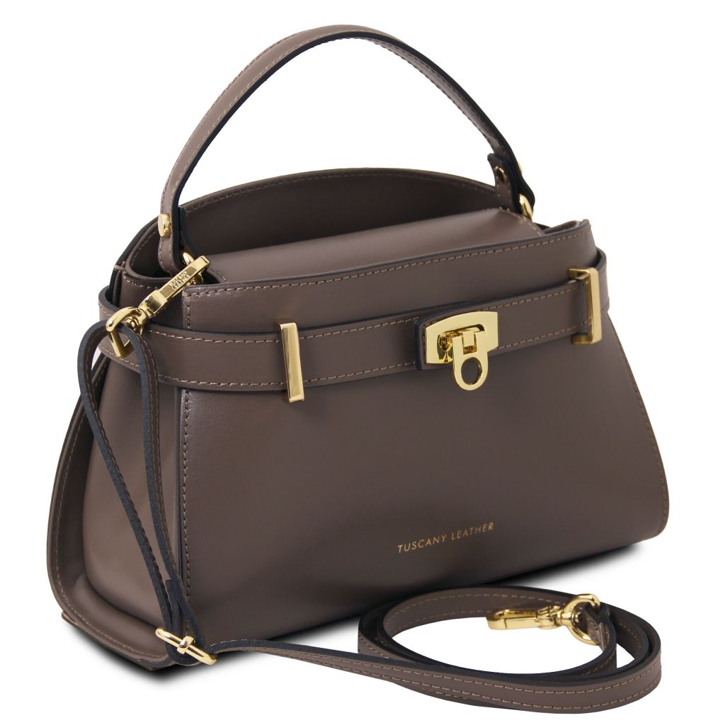 Tuscany Leather Maisy Handväska #Färg_Mörk Taupe