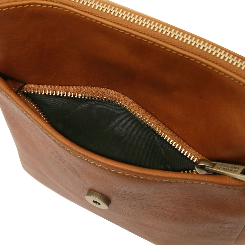 Tuscany Leather John Axelremsväska #Färg_Brun