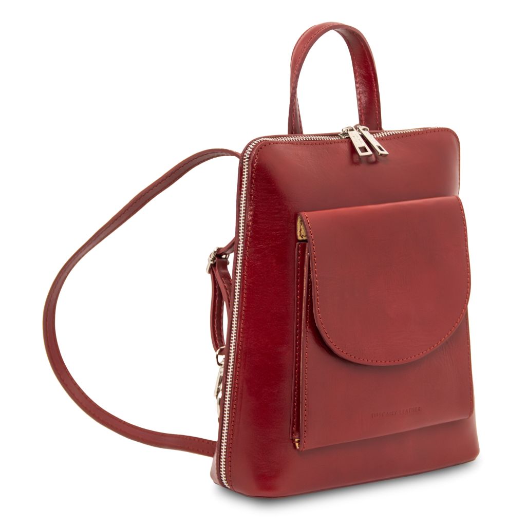 Tuscany Leather Paris Ryggsäck #Färg_Röd