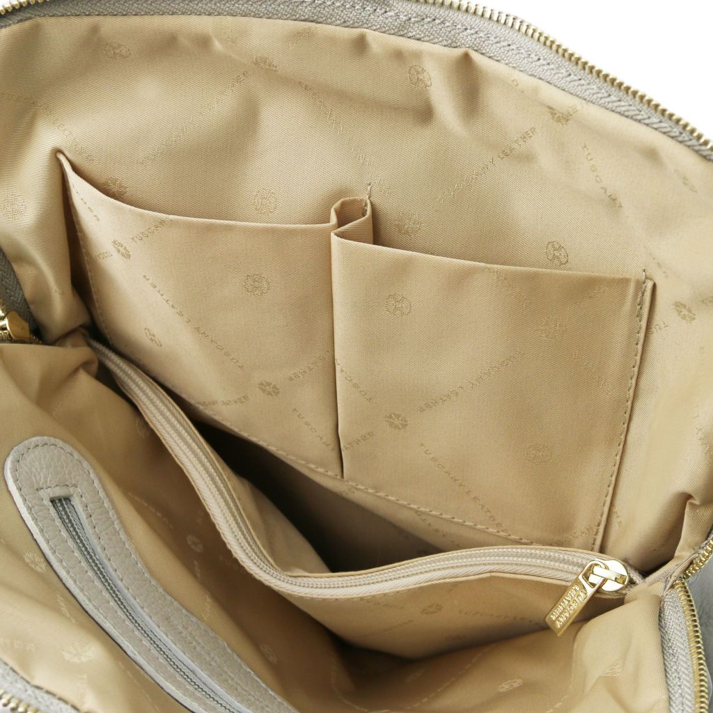 Tuscany Leather TL Bag Ryggsäck #Färg_Ljusgrå