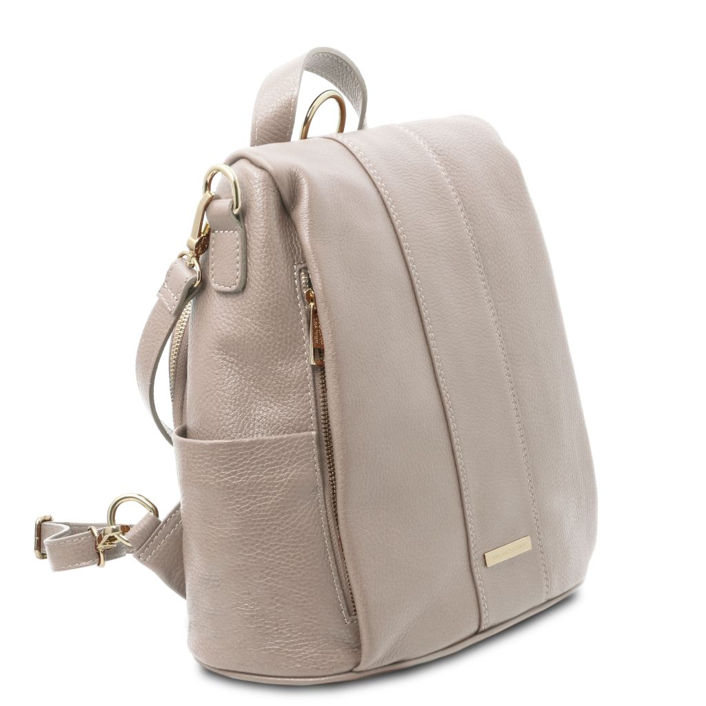 Tuscany Leather TL Bag Ryggsäck #Färg_Ljus Taupe
