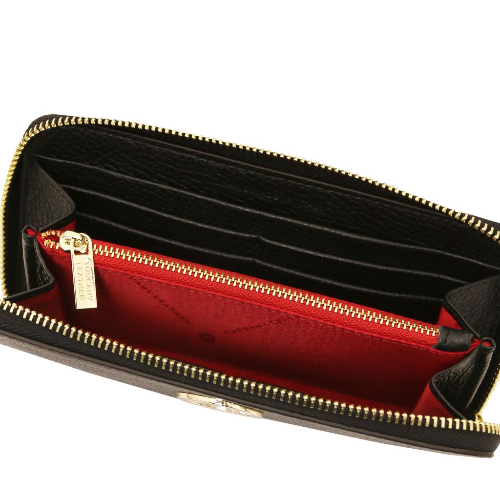 Tuscany Leather Financier Plånbok #Färg_Svart