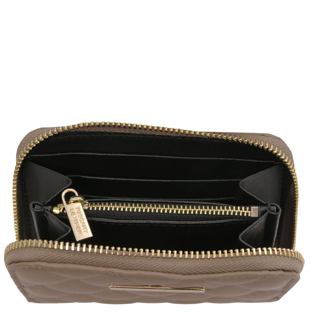Tuscany Leather Teti Plånbok #Färg_Taupe