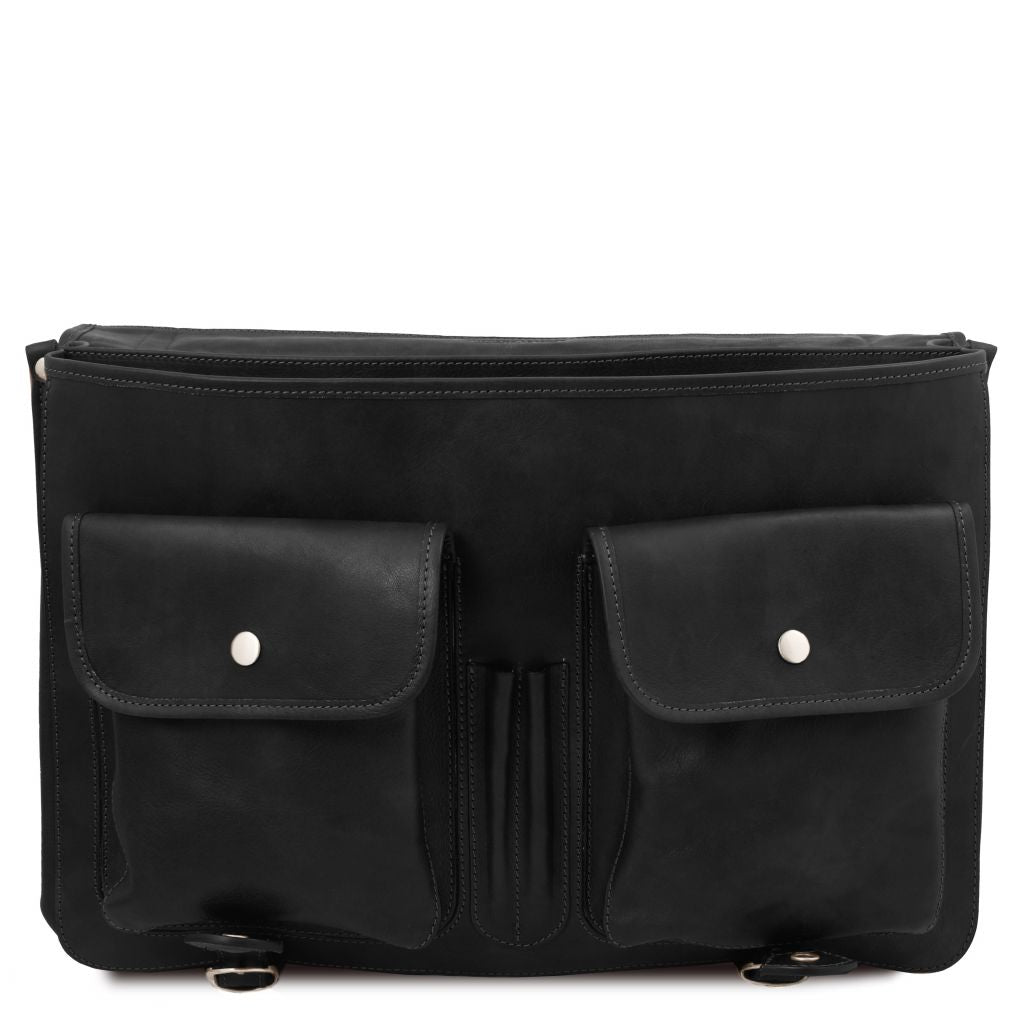Tuscany Leather Ancona Datorväska #Färg_Svart