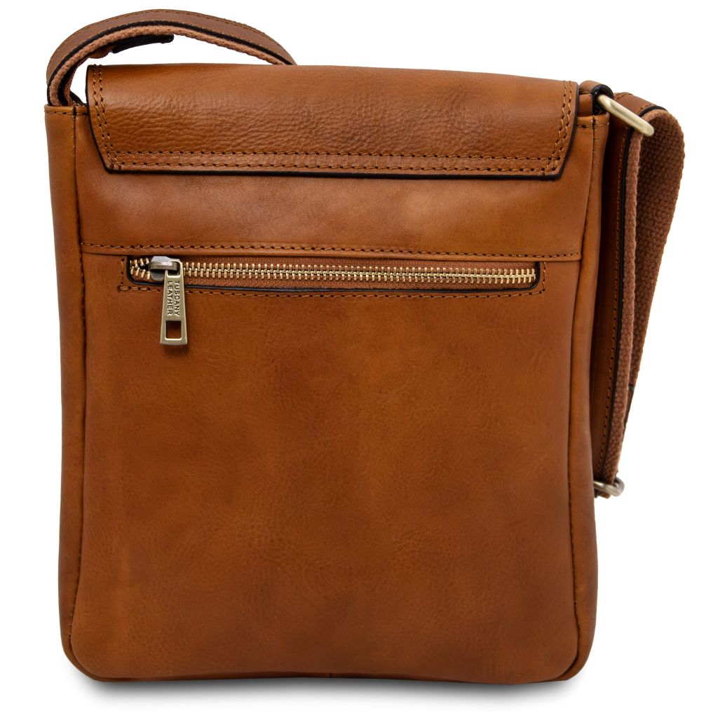 Tuscany Leather Jimmy Axelremsväska #Färg_Cognac