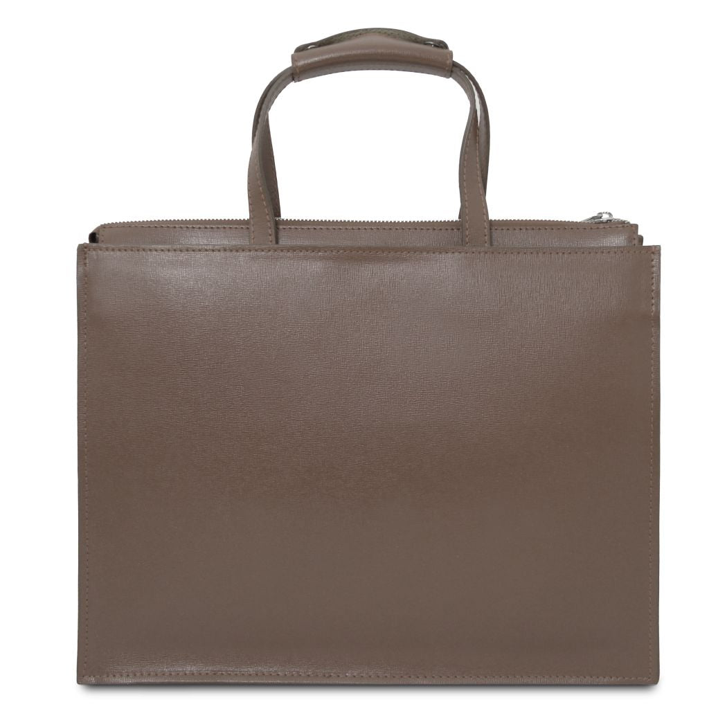 Tuscany Leather Palermo Datorväska #Färg_Mörk Taupe