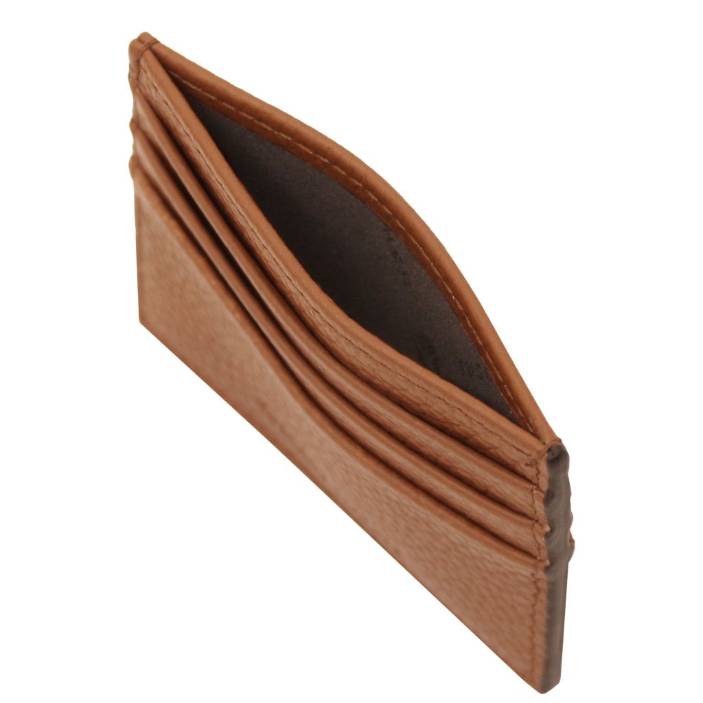 Tuscany Leather Card Holder Korthållare #Färg_Cognac