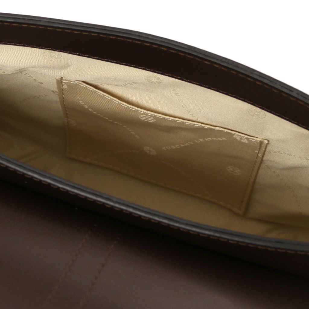 Tuscany Leather Nausica Handväska #Färg_Kaffe