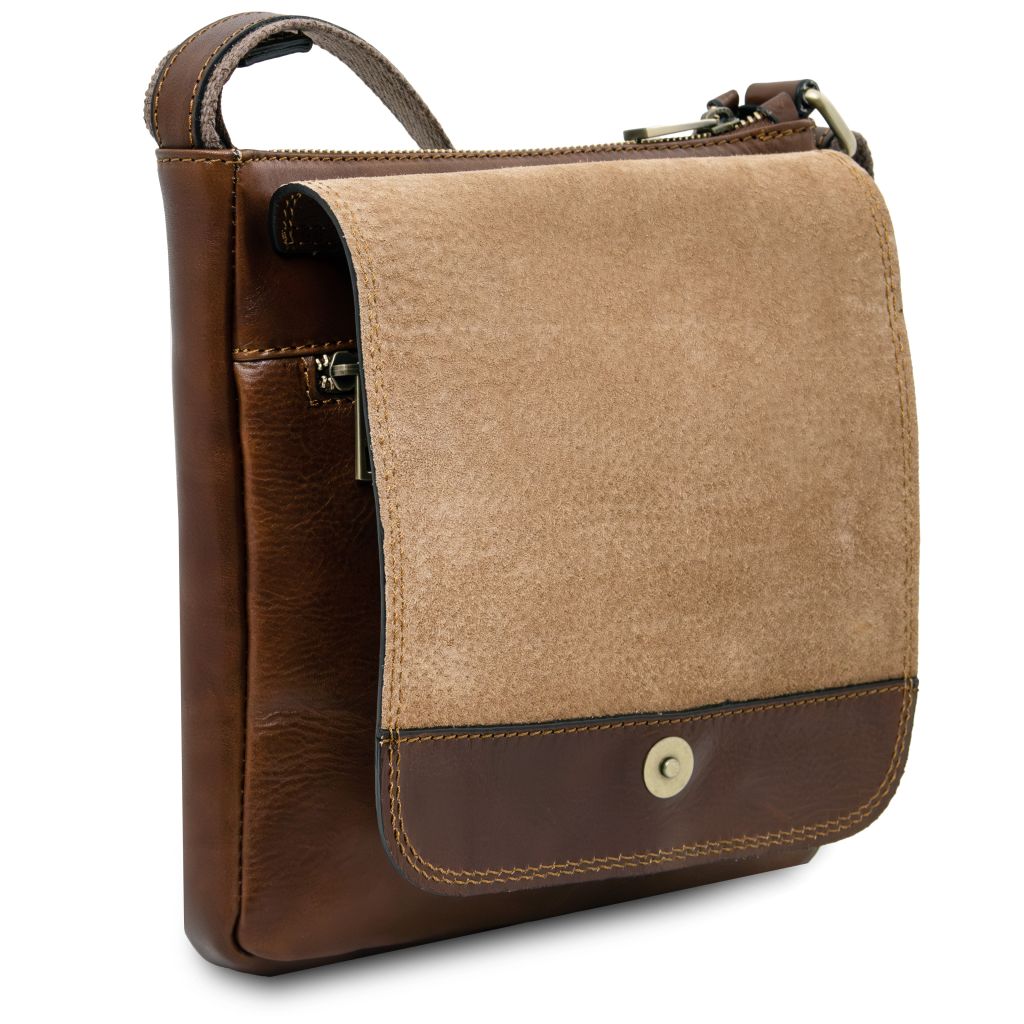 Tuscany Leather Jimmy Axelremsväska #Färg_Brun