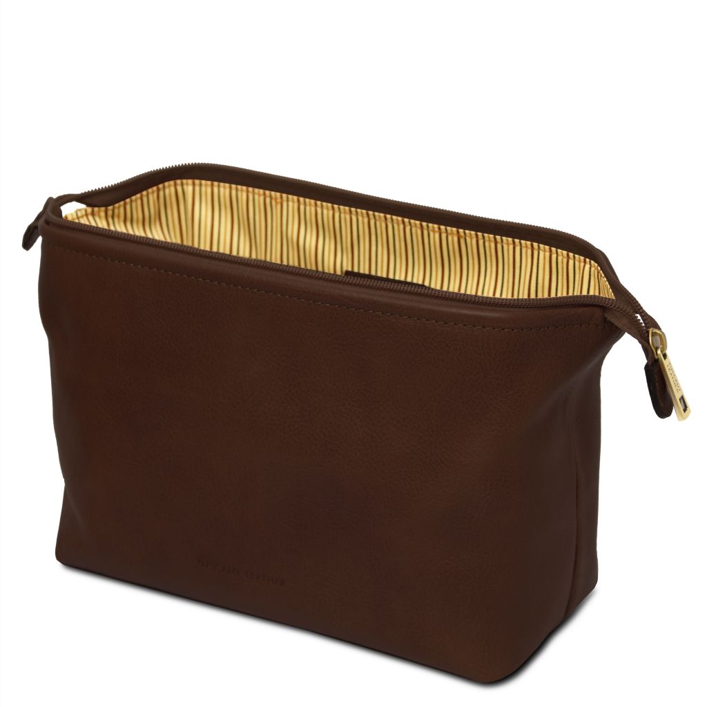 Tuscany Leather Smarty L Necessär #Färg_Mörkbrun