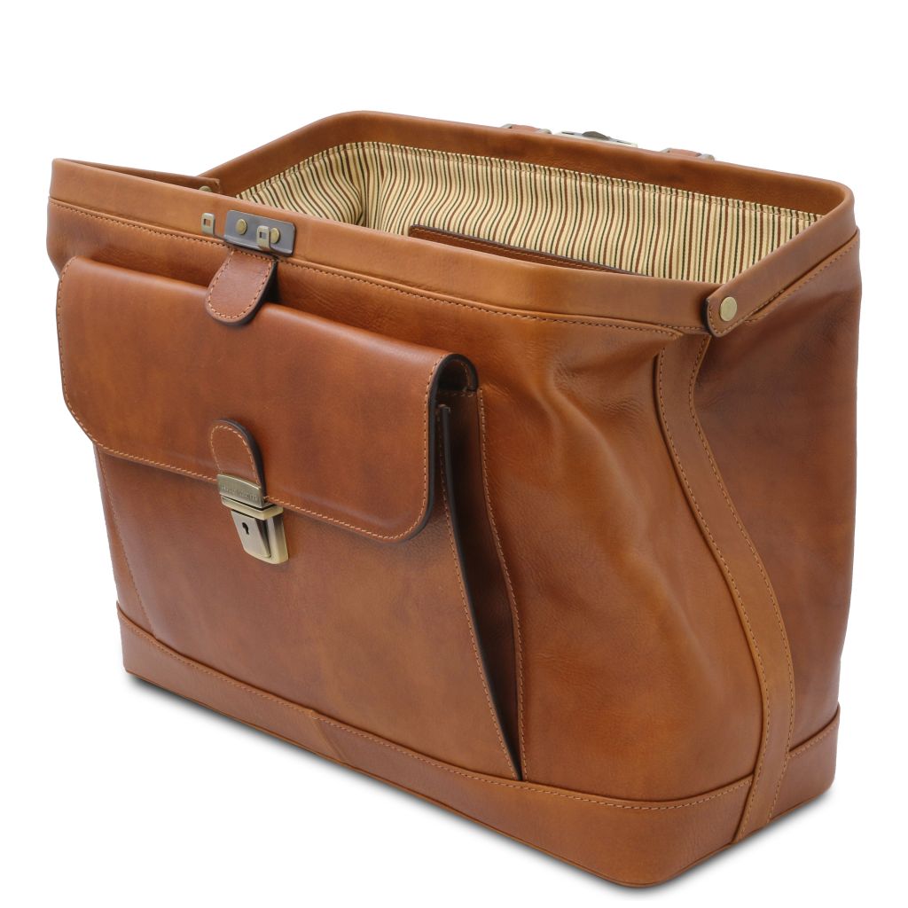 Tuscany Leather Leonardo Doktorsväska #Färg_Cognac