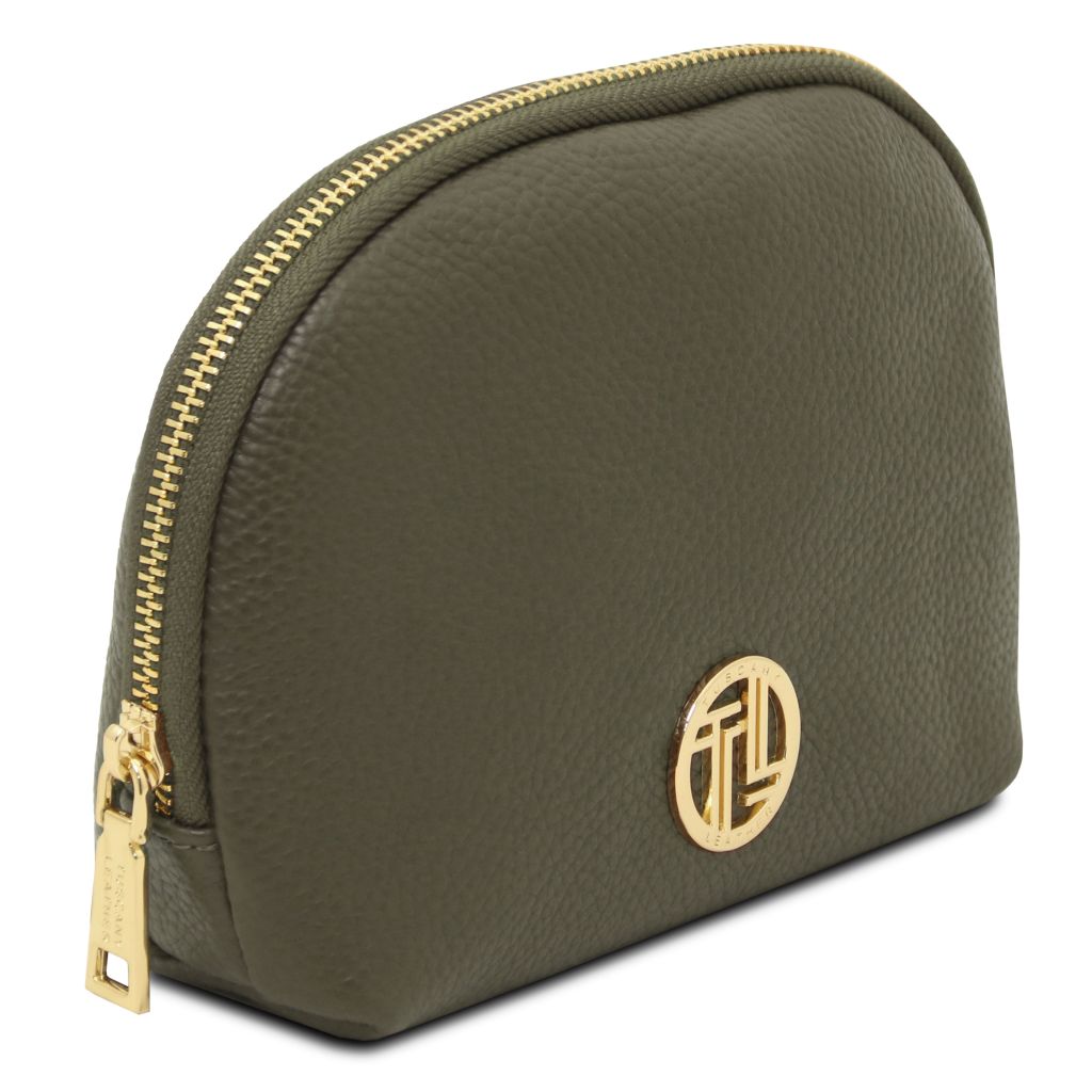 Tuscany Leather Vera Necessär #Färg_Skogsgrön