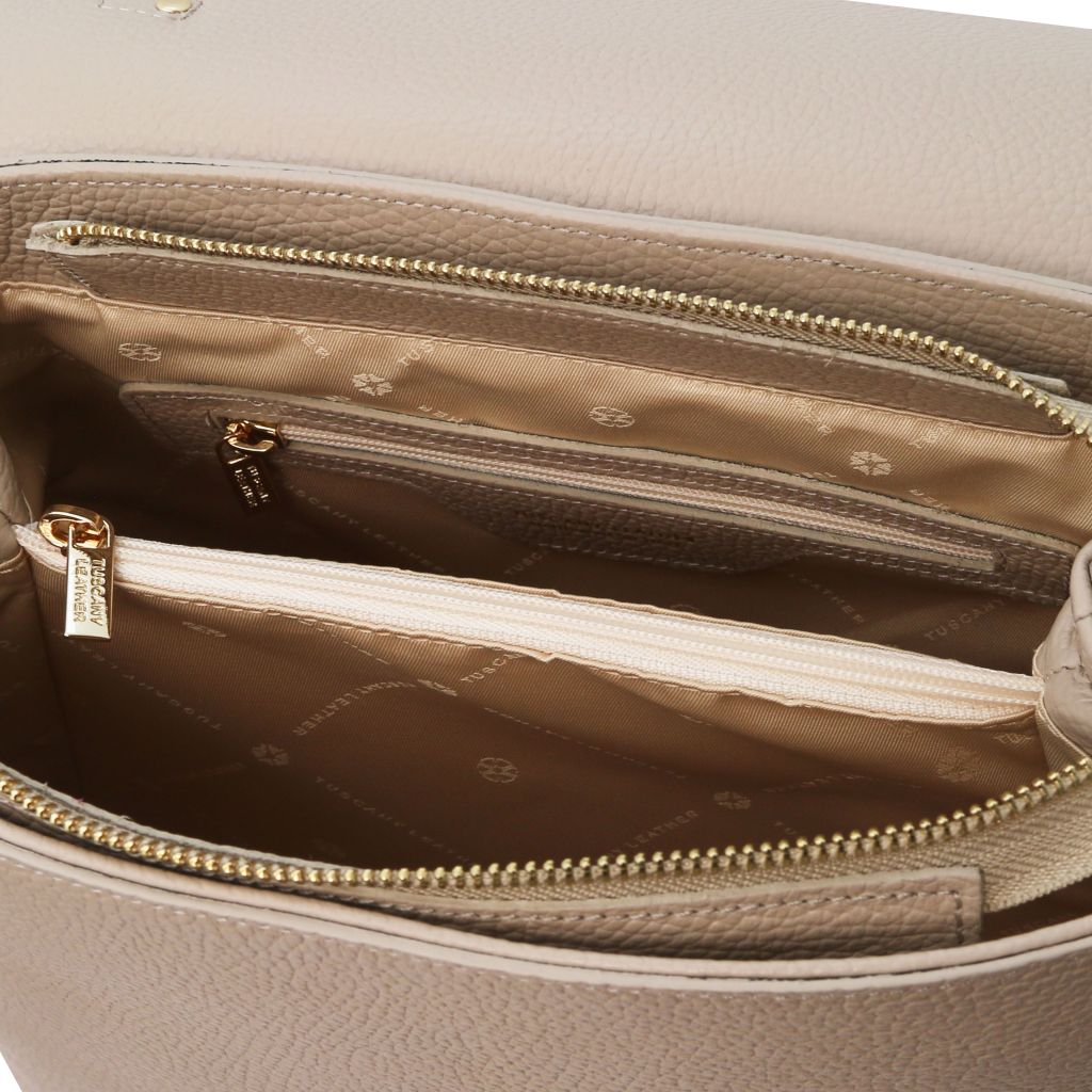 Tuscany Leather Silene Handväska #Färg_Ljus Taupe