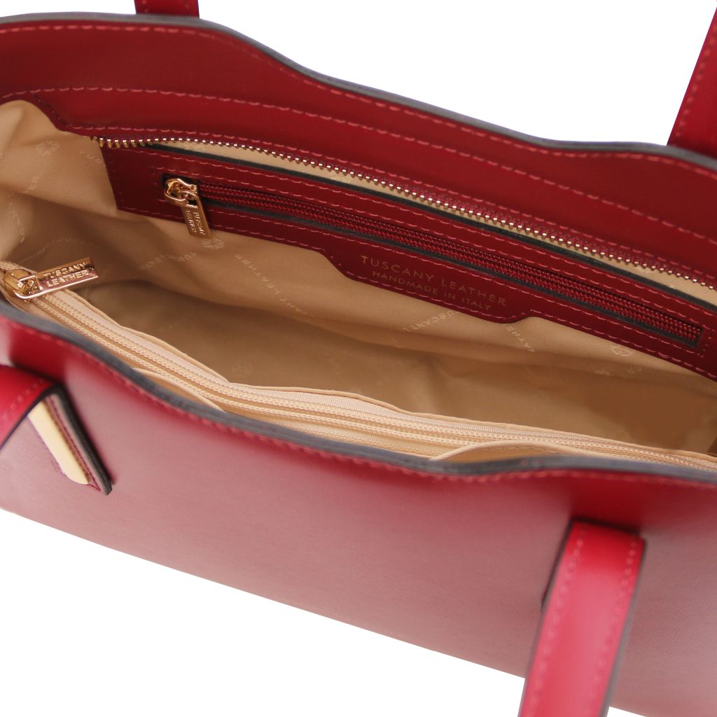 Tuscany Leather Olimpia Handväska #Färg_Röd