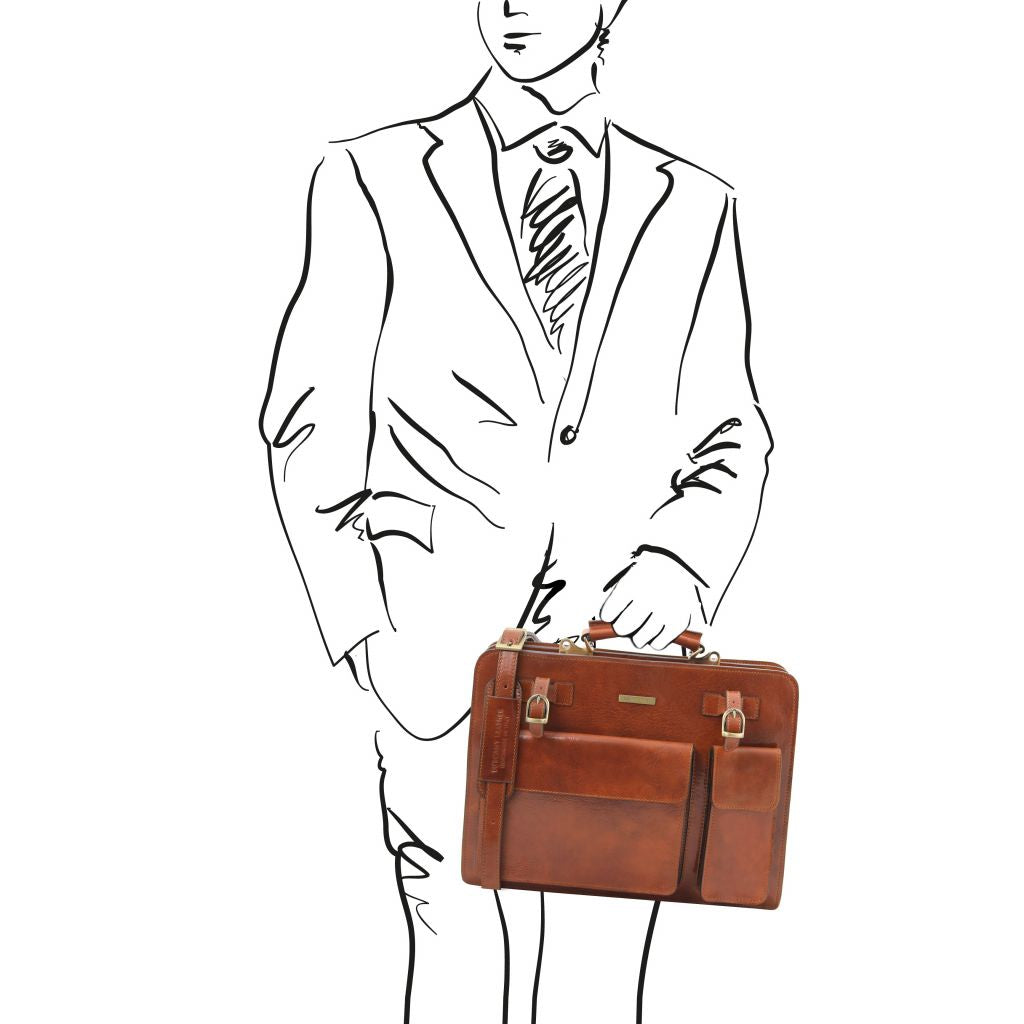 Tuscany Leather Venezia Portfölj #Färg_Honung