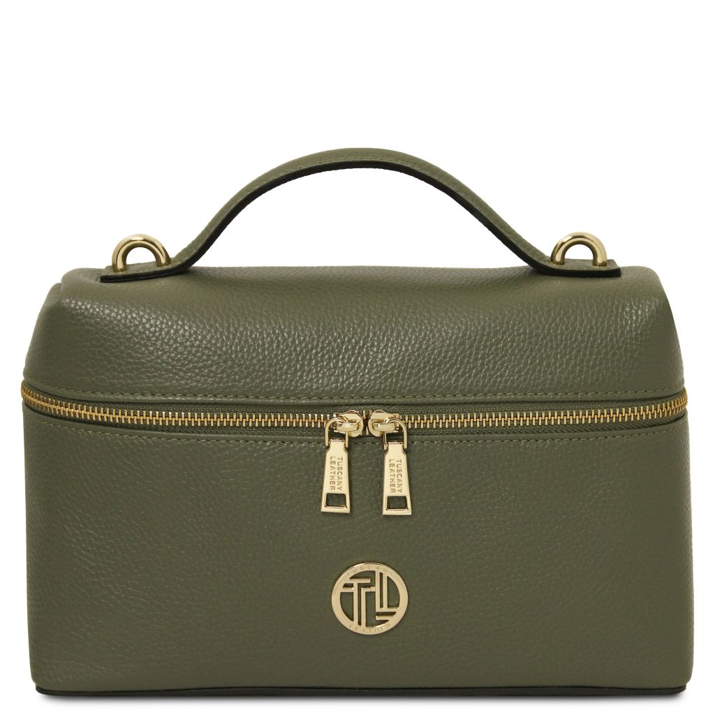 Tuscany Leather Scrigno Handväska #Färg_Skogsgrön