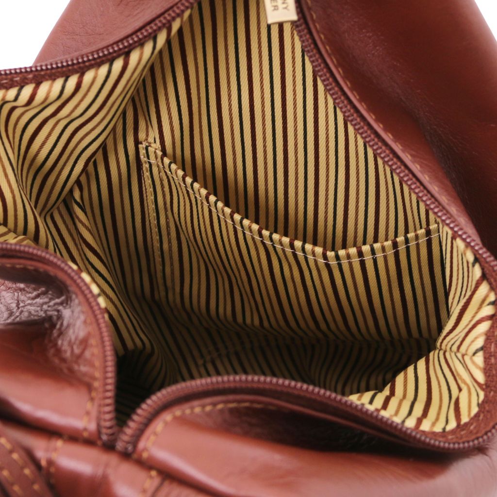Tuscany Leather Shanghai Ryggsäck #Färg_Mörkbrun
