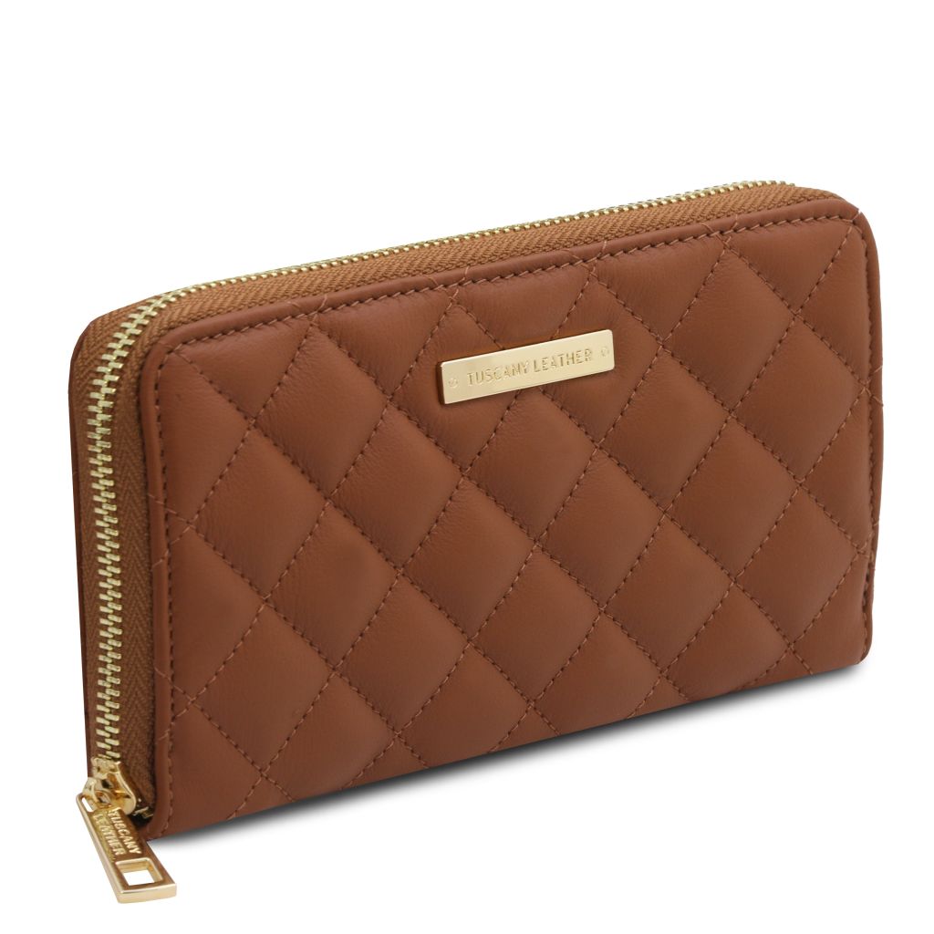 Tuscany Leather Penelope Plånbok #Färg_Cognac