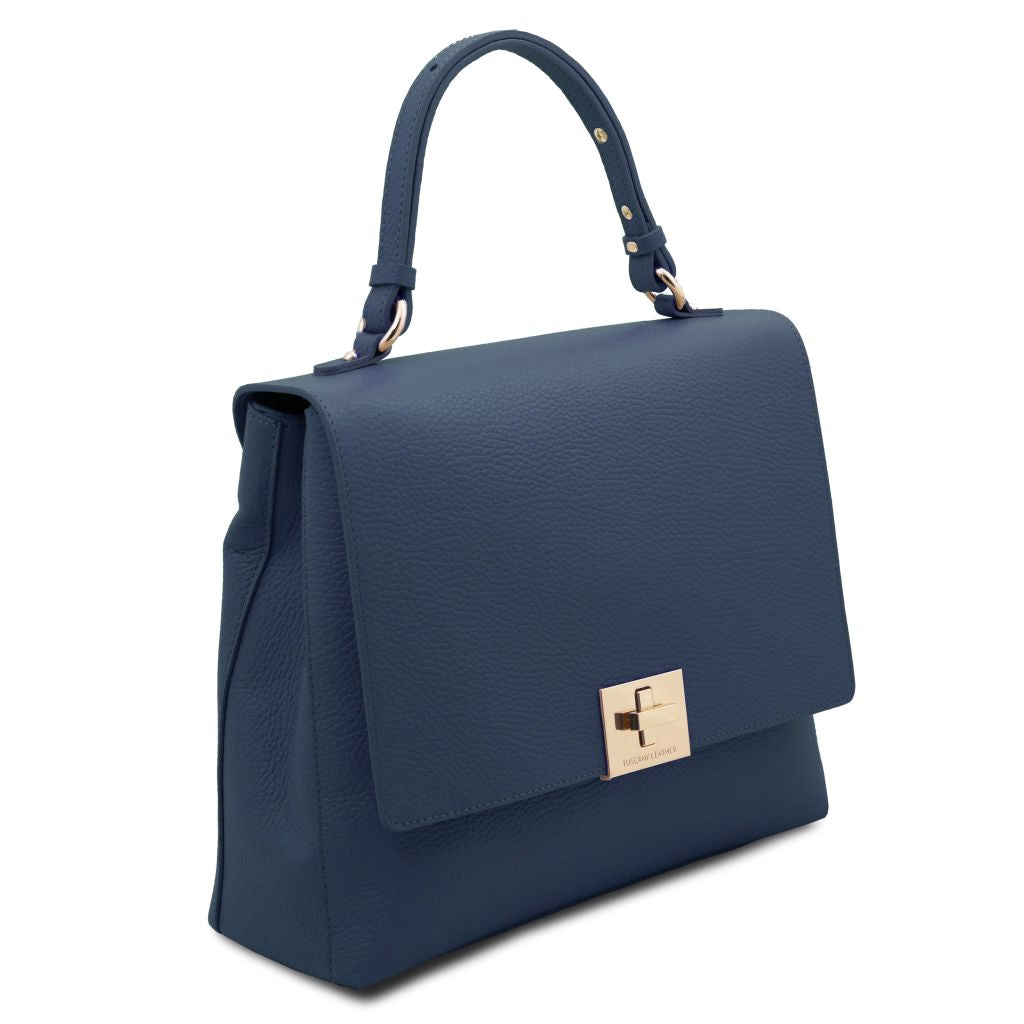 Tuscany Leather Silene Handväska #Färg_Mörkblå