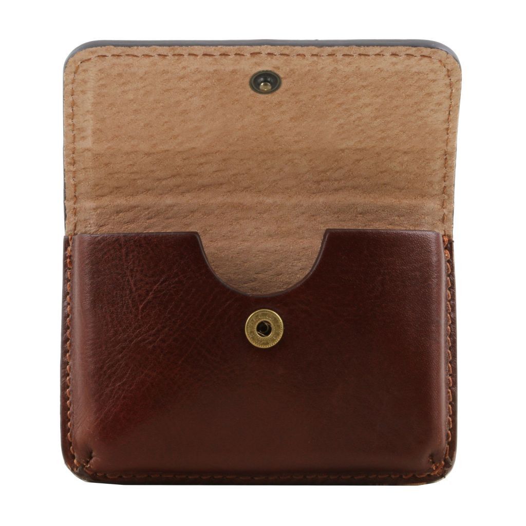 Tuscany Leather Exclusive Korthållare #Färg_Mörkbrun