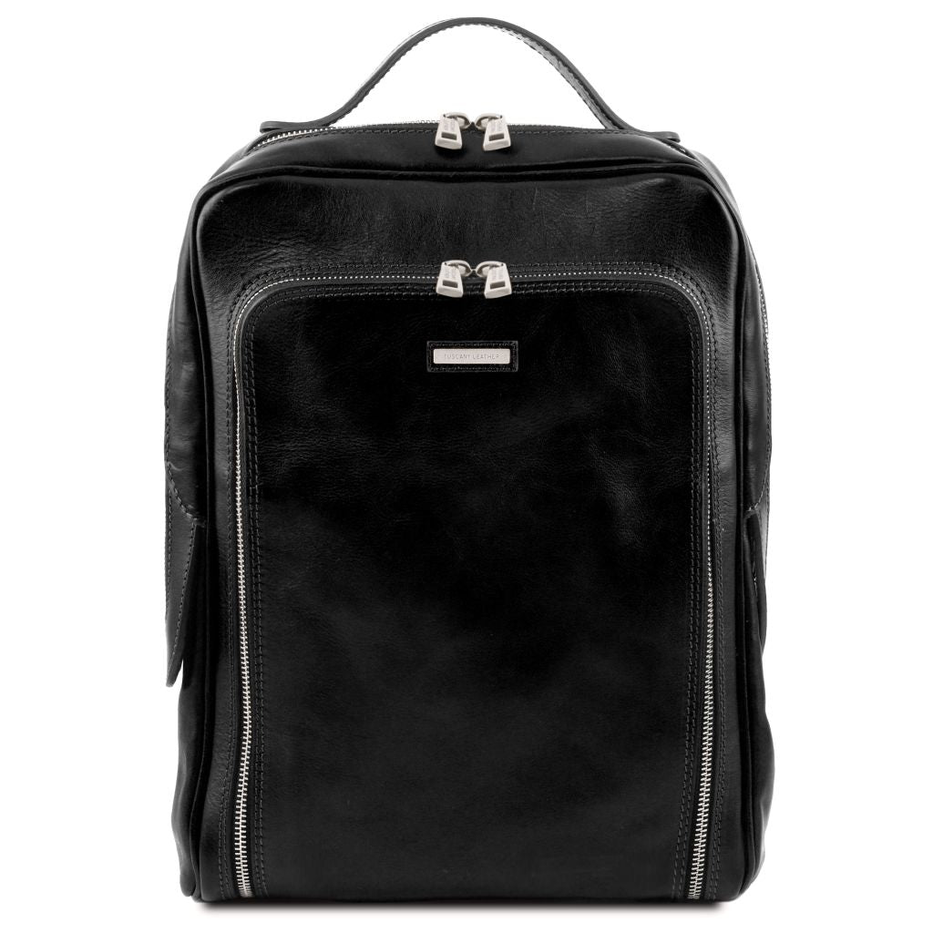 Tuscany Leather Bangkok Datorryggsäck #Färg_Glanssvart