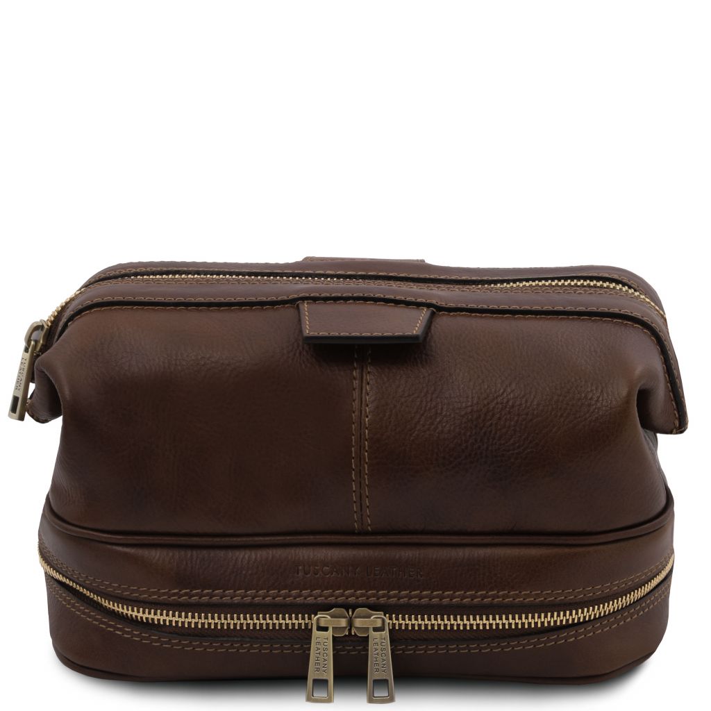 Tuscany Leather Jacob Necessär #Färg_Mörkbrun