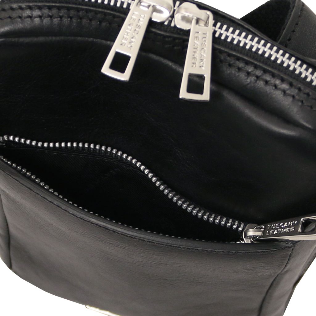 Tuscany Leather Mark Axelremsväska #Färg_Svart