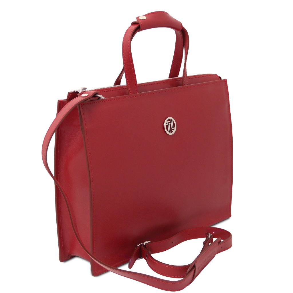 Tuscany Leather Palermo Datorväska #Färg_Röd