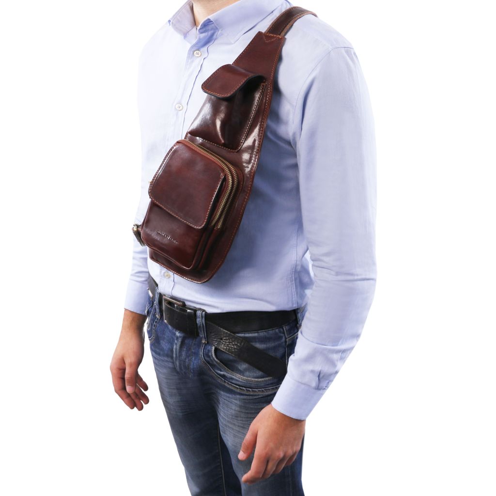 Tuscany Leather Crossover Slingväska #Färg_Honung
