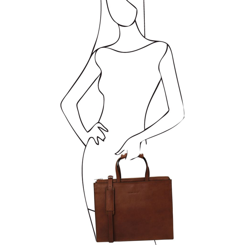 Tuscany Leather Palermo Datorväska #Färg_Brun