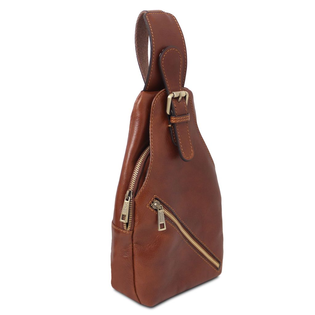 Tuscany Leather Kevin Slingväska #Färg_Brun
