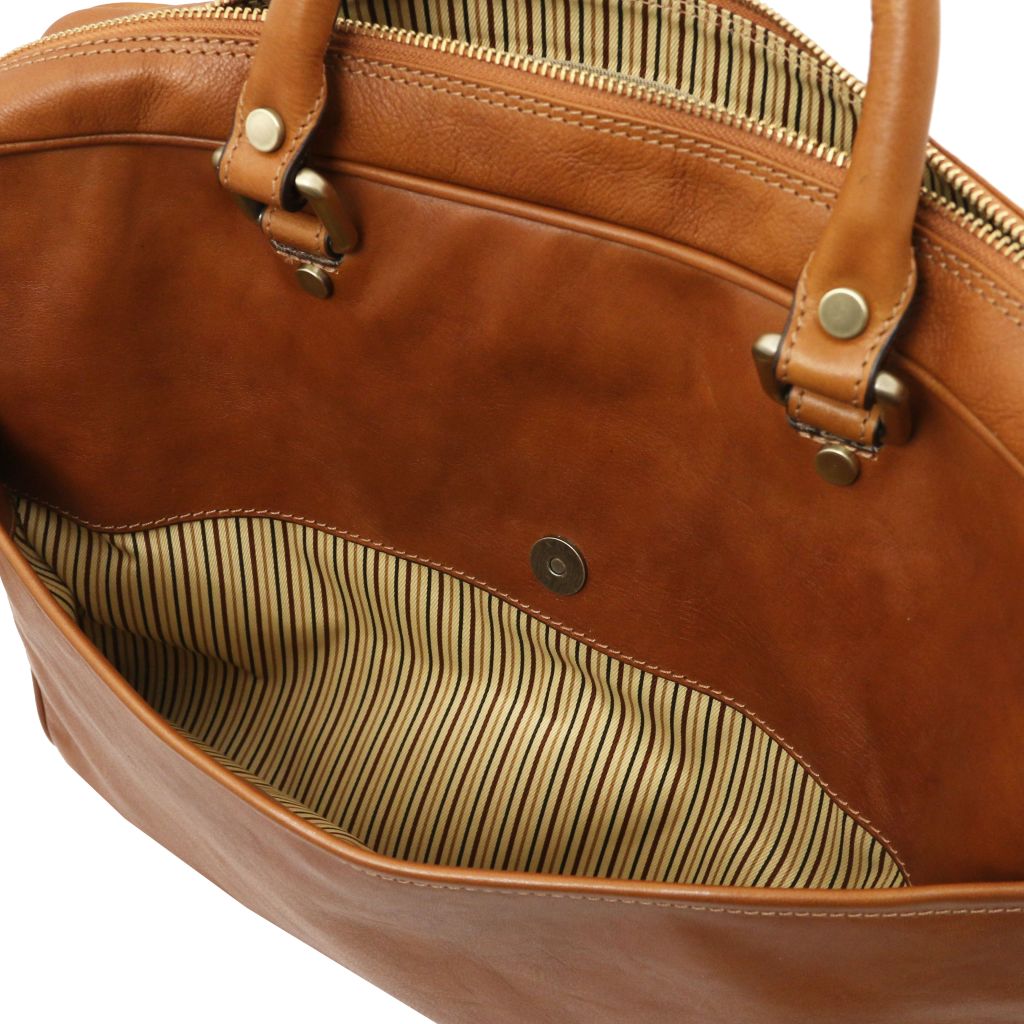 Tuscany Leather Pisa Datorväska #Färg_Svart