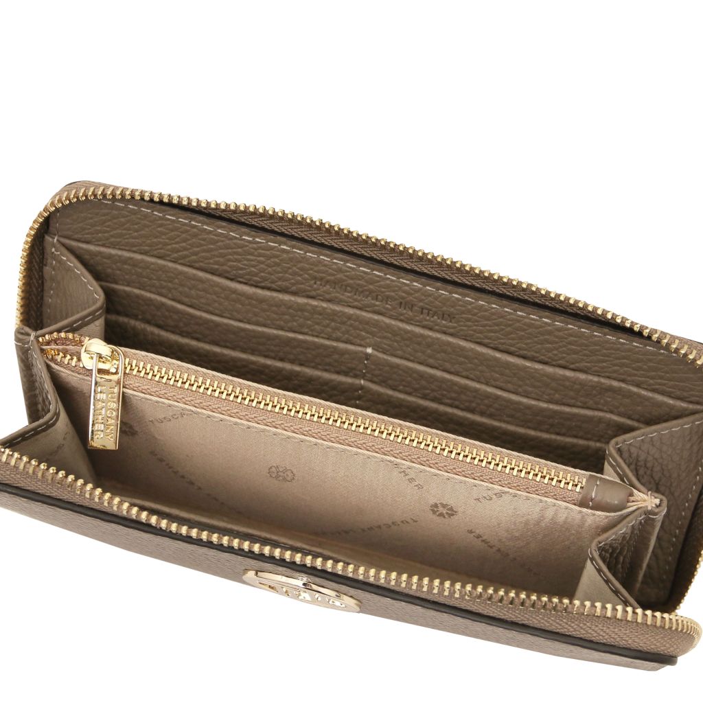 Tuscany Leather Financier Plånbok #Färg_Taupe