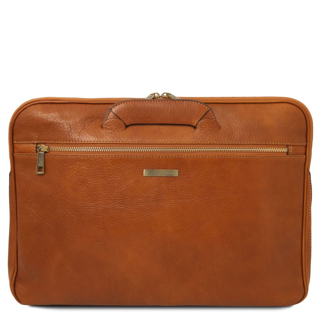 Tuscany Leather Caserta Datorväska #Färg_Cognac