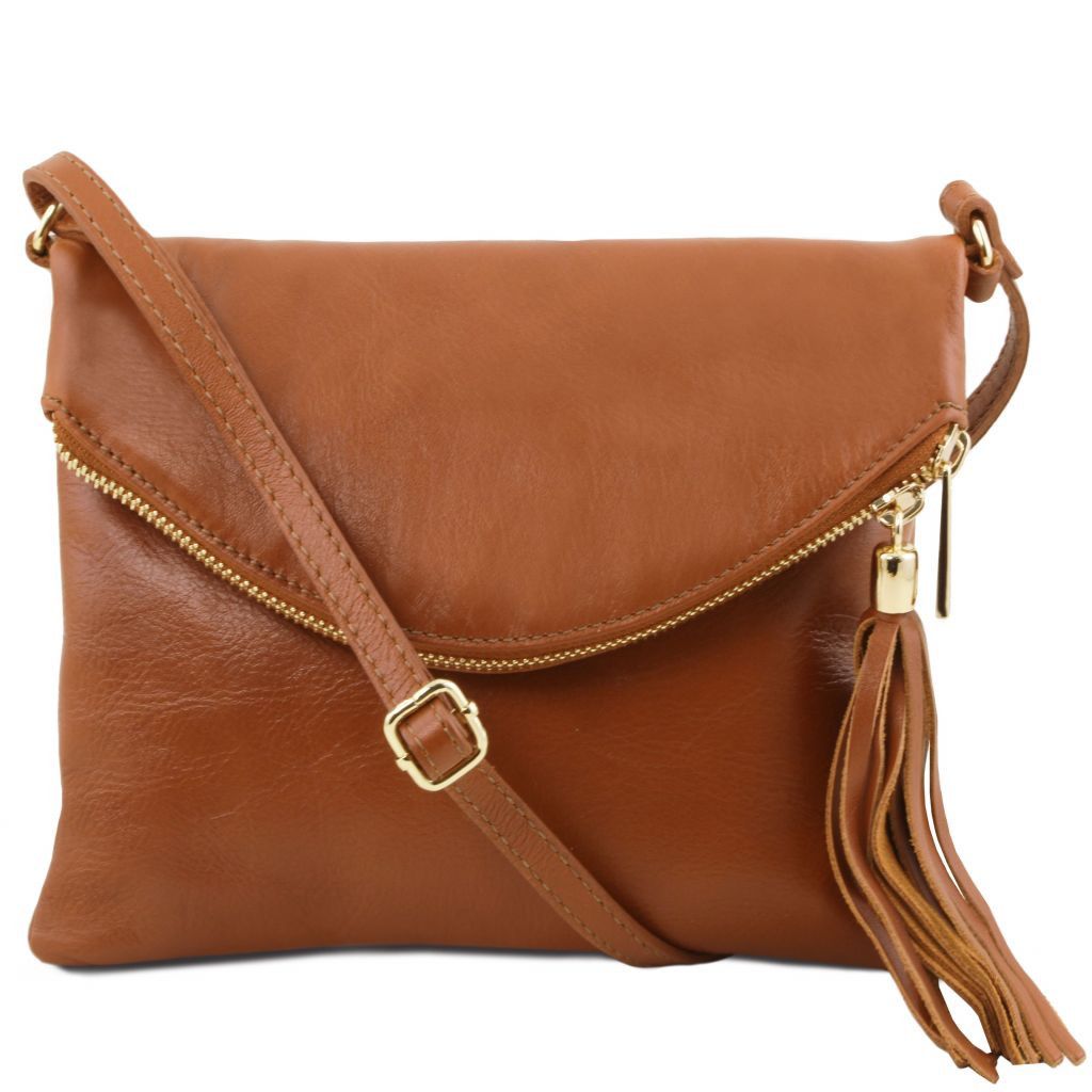 Tuscany Leather TL Young Axelremsväska #Färg_Cognac