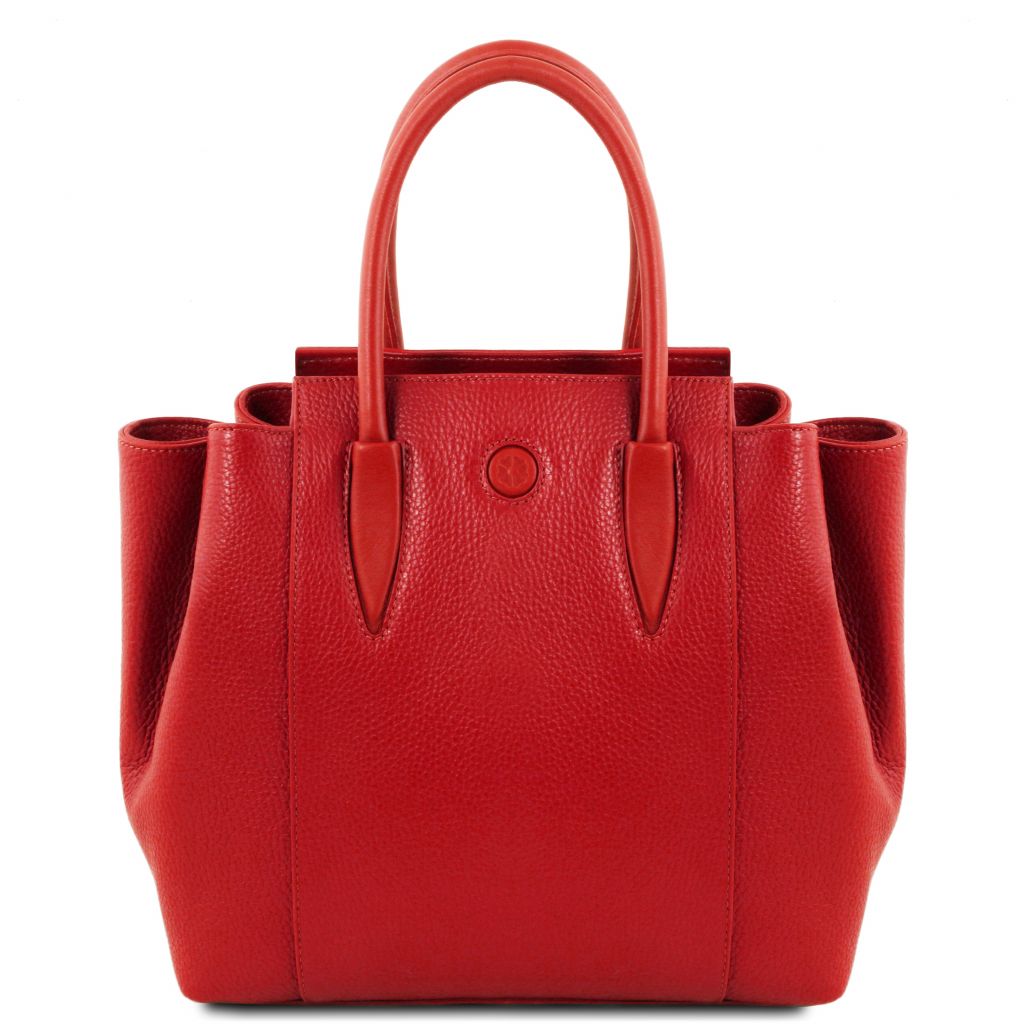 Tuscany Leather Tulipan Handväska #Färg_Läppstift Rött