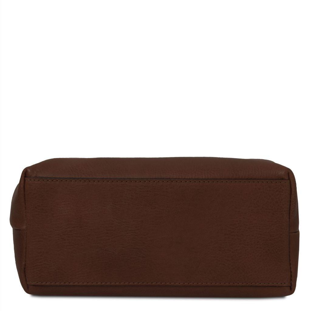 Tuscany Leather Smarty L Necessär #Färg_Mörkbrun