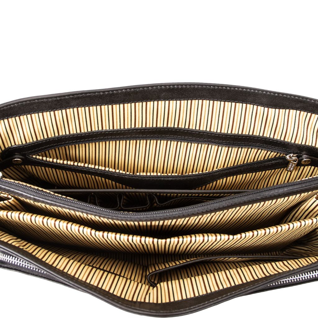 Tuscany Leather Alessandria Datorväska #Färg_Mörkbrun