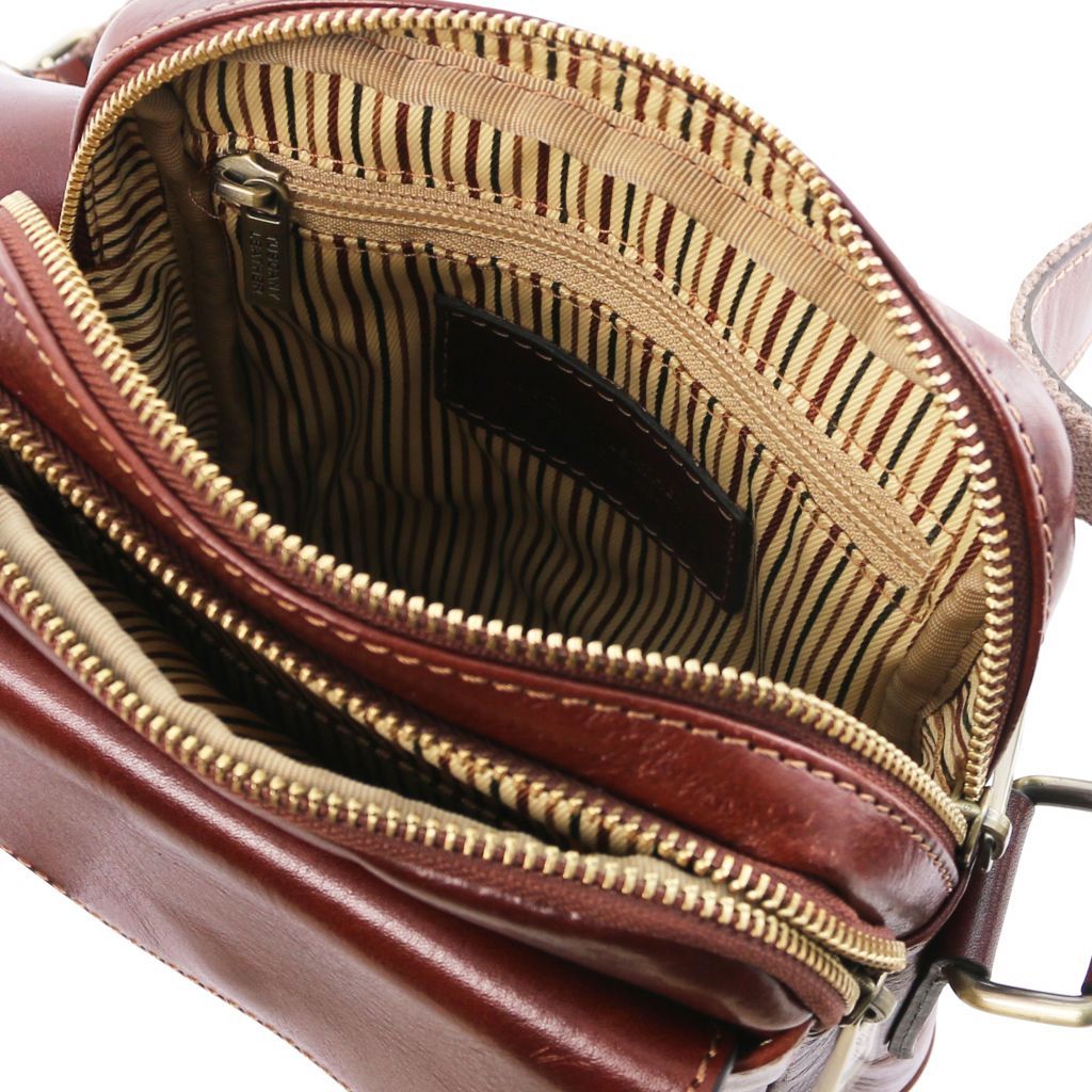 Tuscany Leather Larry Axelremsväska #Färg_Brun