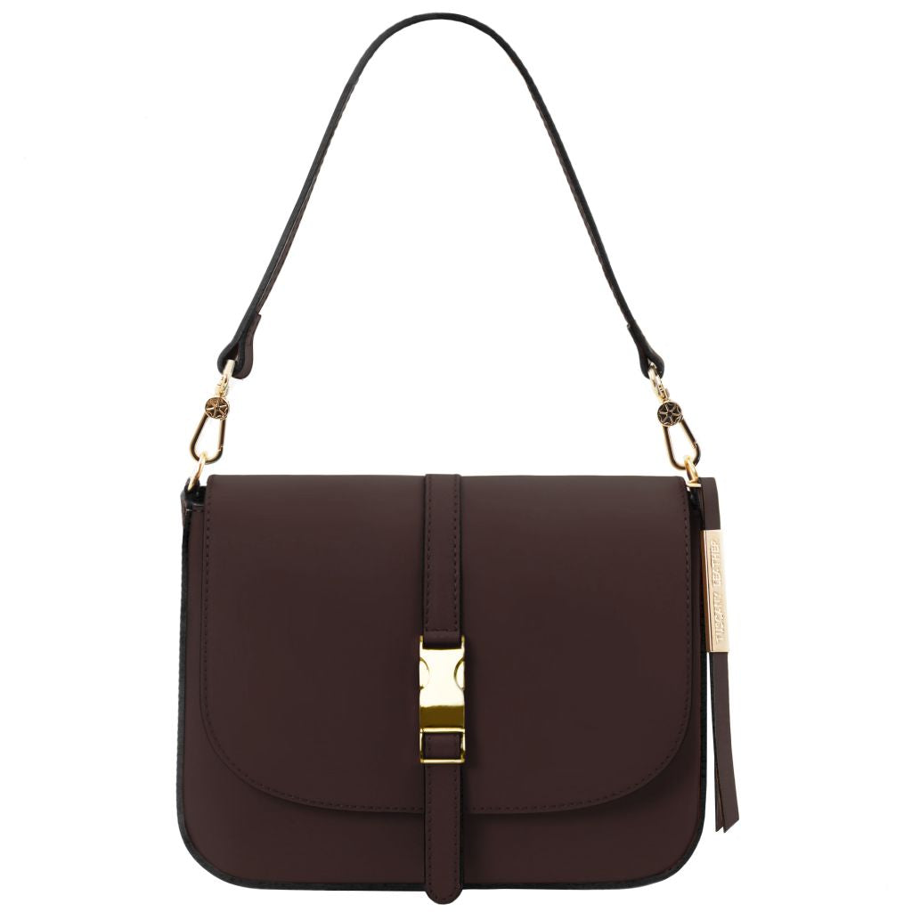 Tuscany Leather Nausica Handväska #Färg_Kaffe