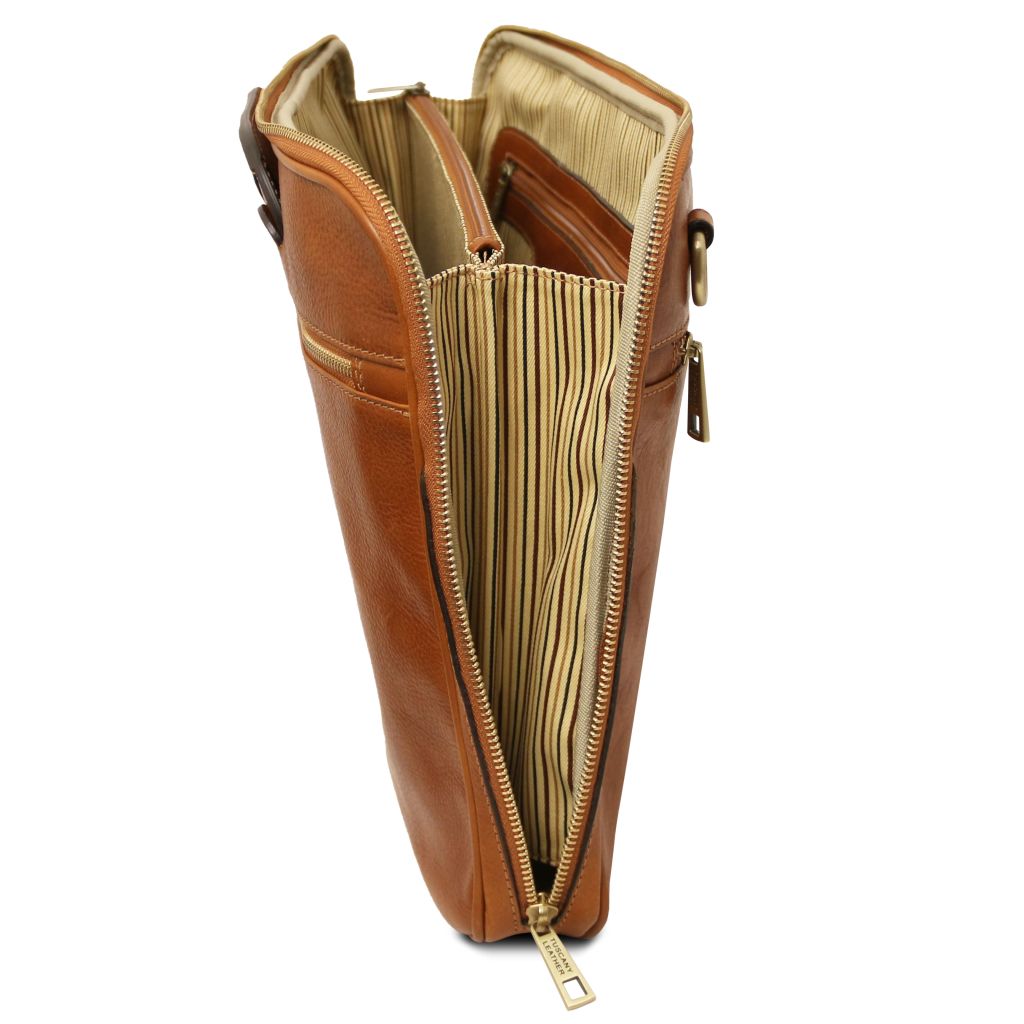 Tuscany Leather Caserta Datorväska #Färg_Cognac