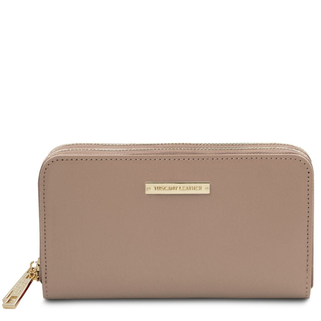 Tuscany Leather Gaia Plånbok #Färg_Ljus Taupe