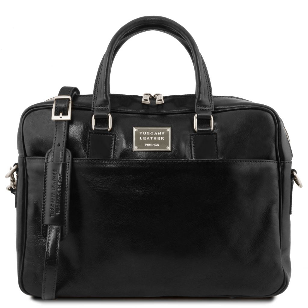 Tuscany Leather Urbino Datorportfölj #Färg_Svart